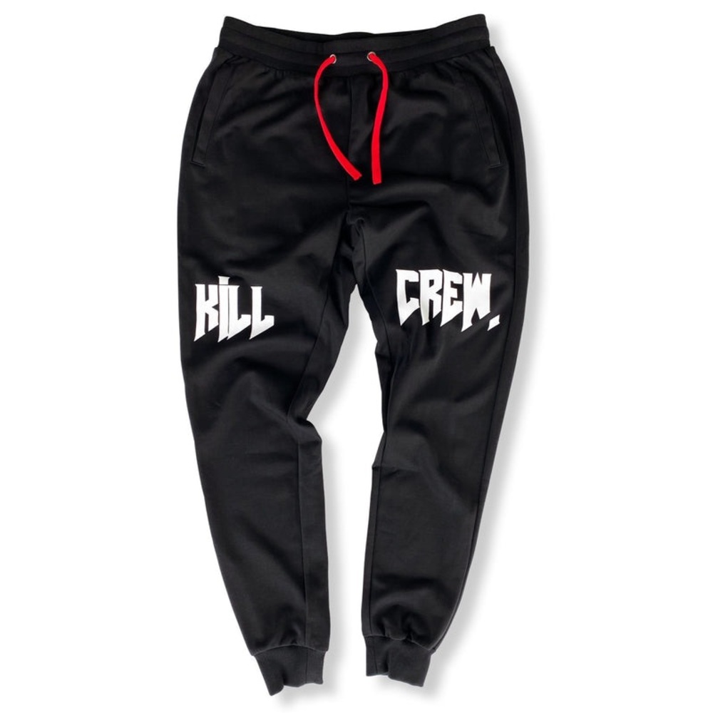 Kill Crew Joggers Sweatpants Black Red Sweats XS S